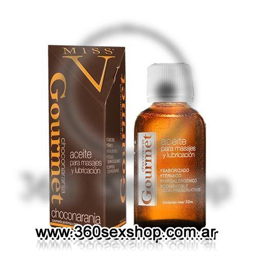 Aceite lubricante y masajes saborizado chocolate y naranja 30 ml